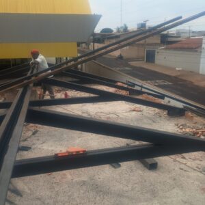 Cobertura encima da lage fabricada do perfil u inrregecido de 75x40
